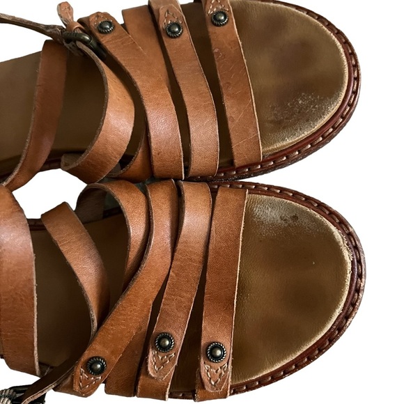 Frye Womens Strappy Sandals Andora size 7 Tan - Picture 8 of 10